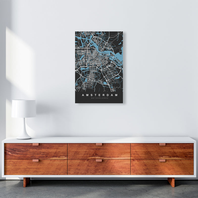 Amsterdam II Art Print by UrbanMaps A2 Canvas