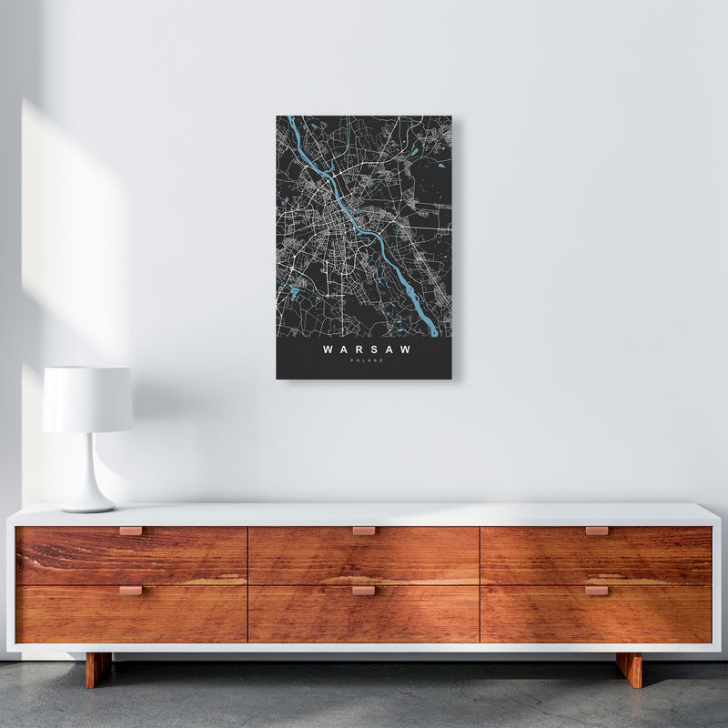 Warsaw Art Print by UrbanMaps A2 Canvas