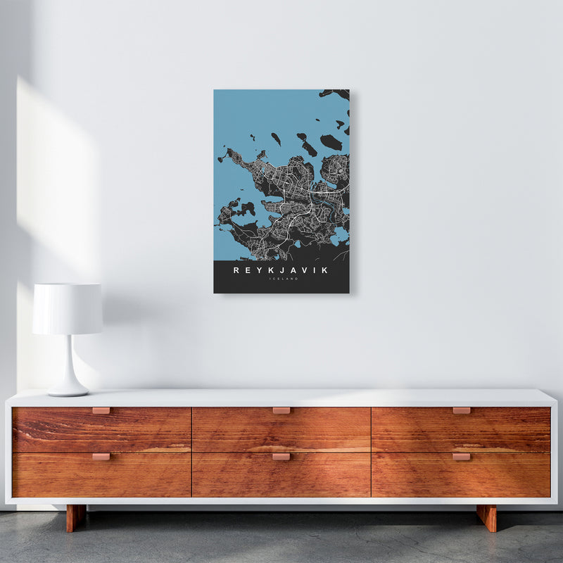 Reykjavik Art Print by UrbanMaps A2 Canvas