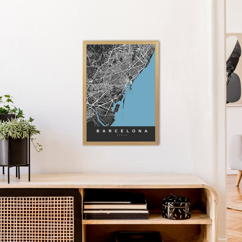 Barcelona Art Print by UrbanMaps A2 Print Only