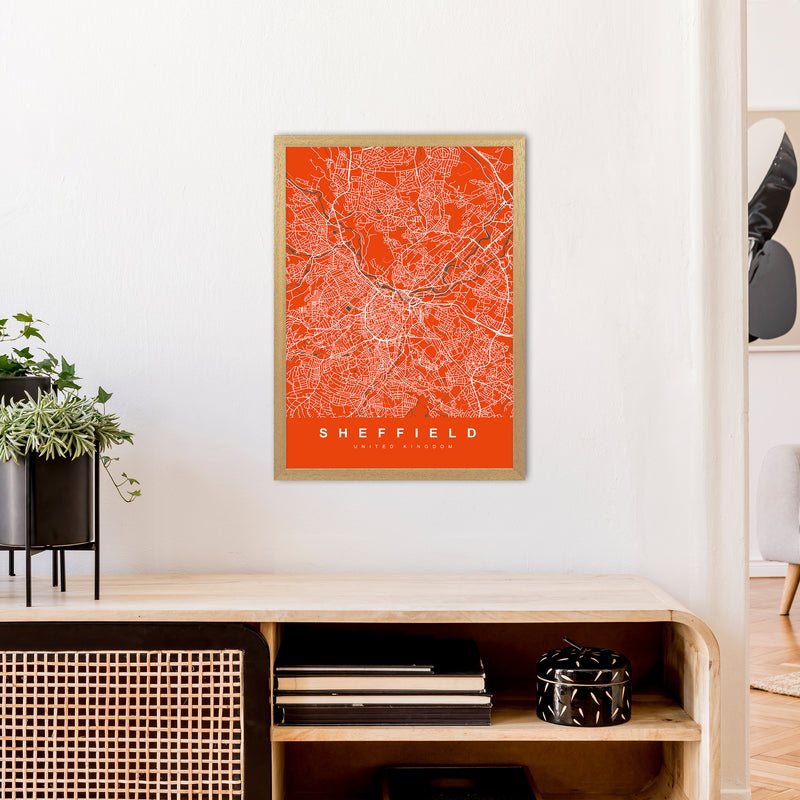 Sheffield I Art Print by UrbanMaps A2 Print Only