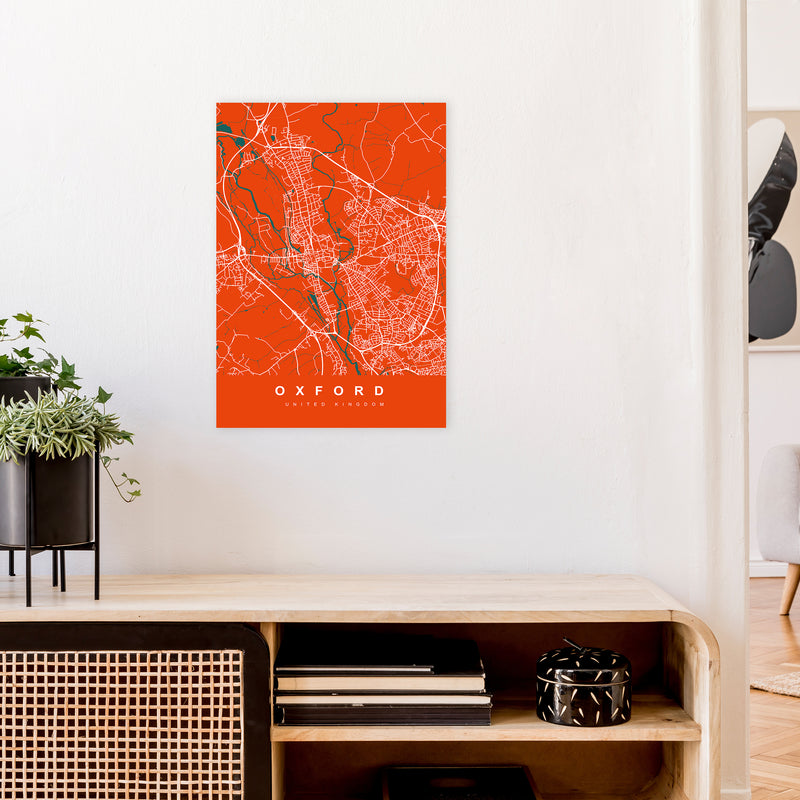 Oxford I Art Print by UrbanMaps A2 Black Frame