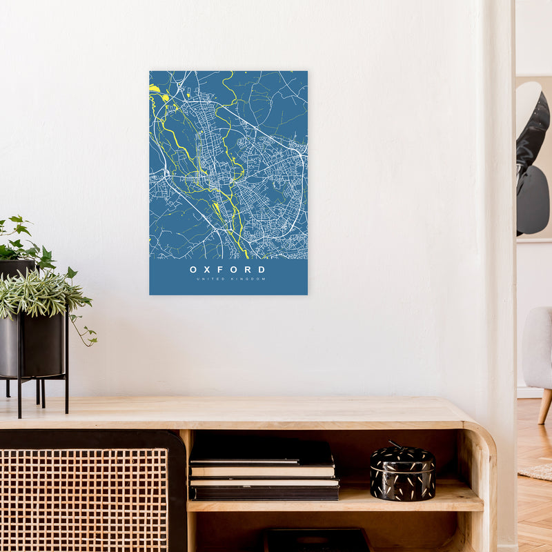 Oxford II Art Print by UrbanMaps A2 Black Frame