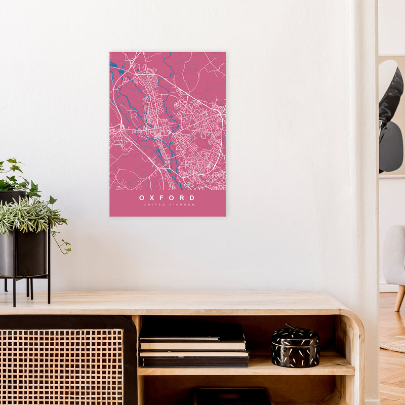Oxford III Art Print by UrbanMaps A2 Black Frame