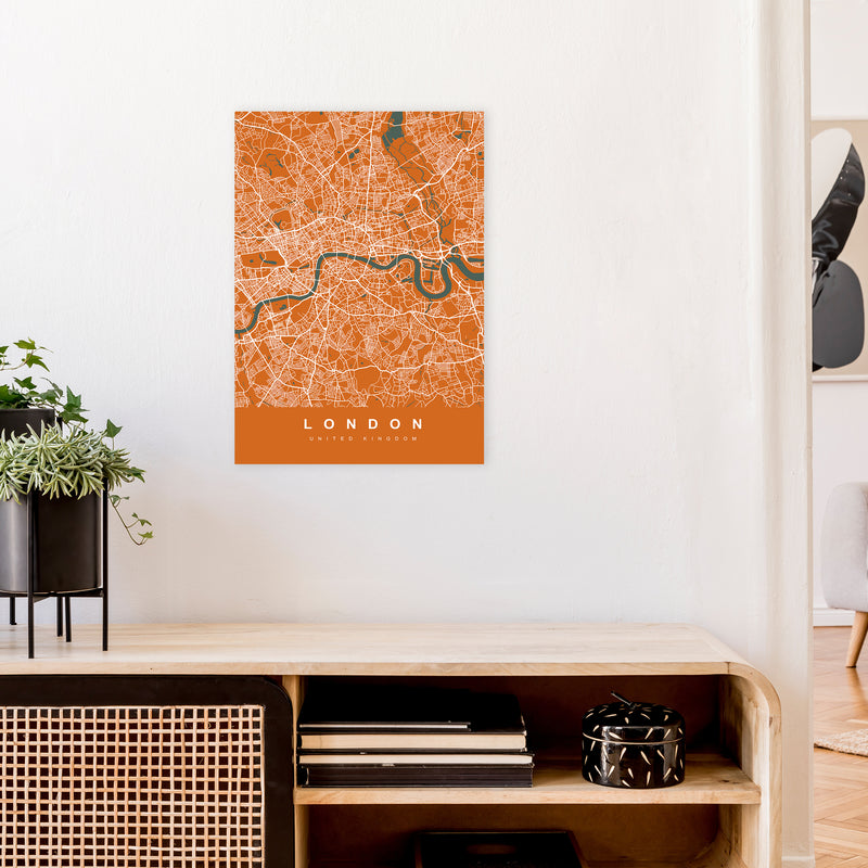 London I Art Print by UrbanMaps A2 Black Frame