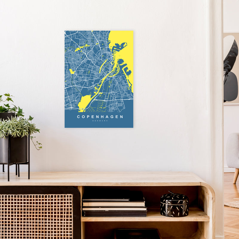 Copenhagen I Art Print by UrbanMaps A2 Black Frame