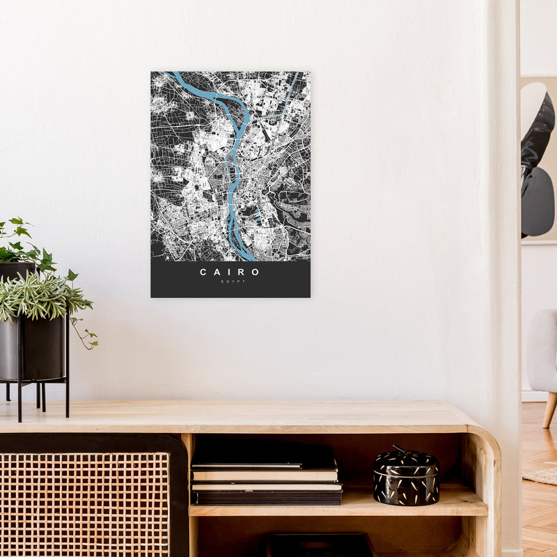 Cairo Art Print by UrbanMaps A2 Black Frame