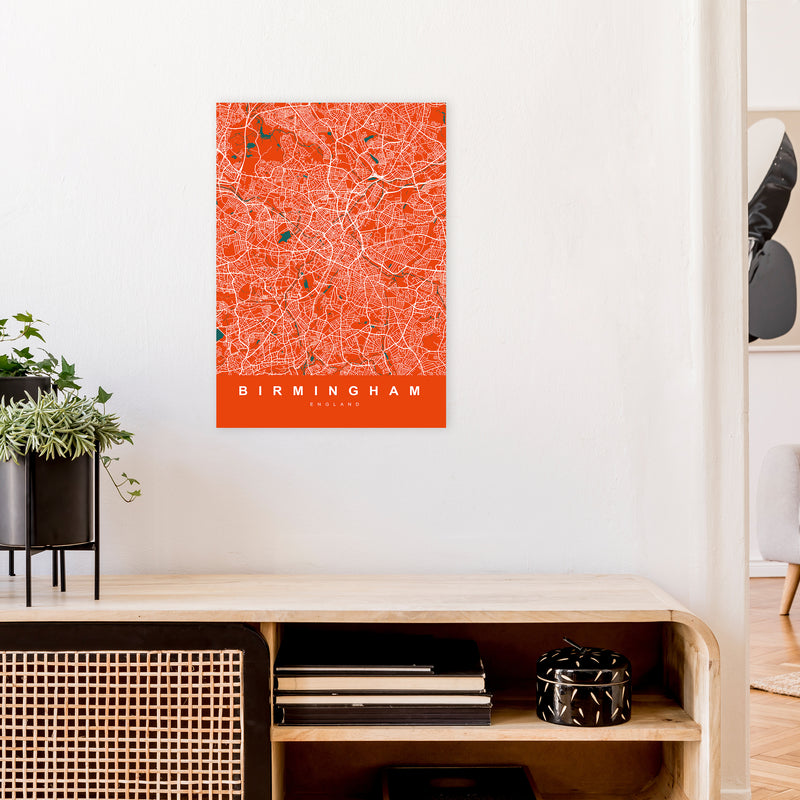 Birmingham I Art Print by UrbanMaps A2 Black Frame
