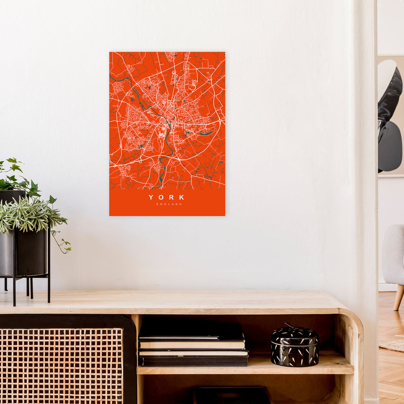 York I Art Print by UrbanMaps A2 Black Frame