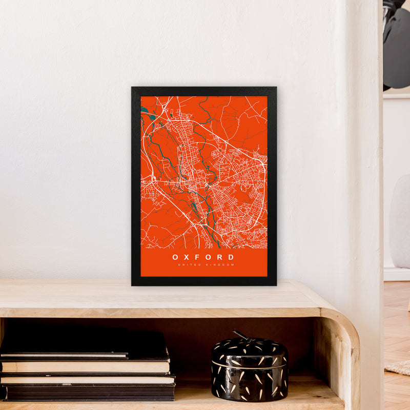 Oxford I Art Print by UrbanMaps A3 White Frame