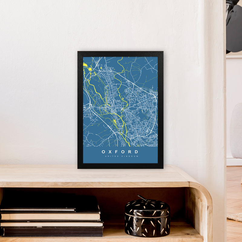 Oxford II Art Print by UrbanMaps A3 White Frame