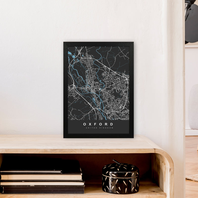 Oxford IV Art Print by UrbanMaps A3 White Frame