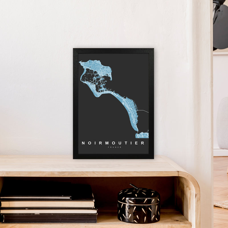 Noirmoutier Art Print by UrbanMaps A3 White Frame