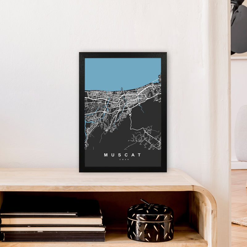 Muscat Art Print by UrbanMaps A3 White Frame