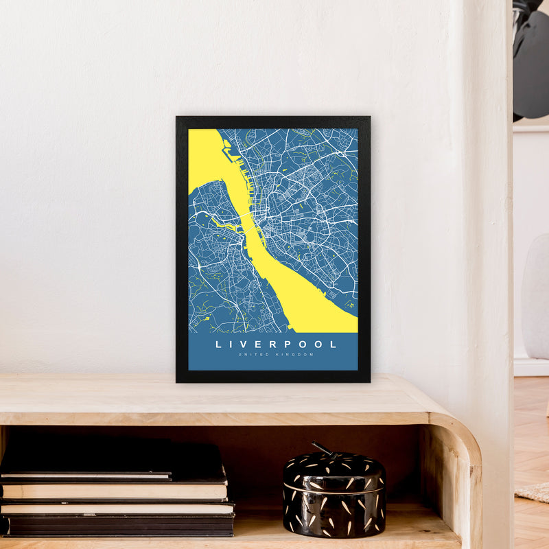 Liverpool I Art Print by UrbanMaps A3 White Frame