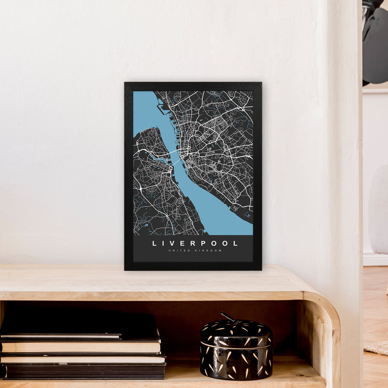 Liverpool II Art Print by UrbanMaps A3 White Frame