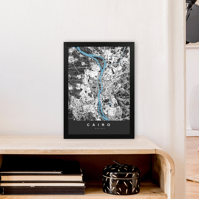 Cairo Art Print by UrbanMaps A3 White Frame