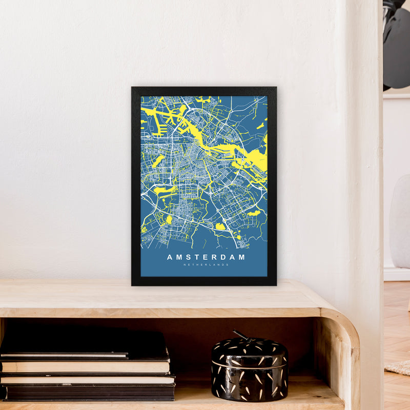 Amsterdam I Art Print by UrbanMaps A3 White Frame