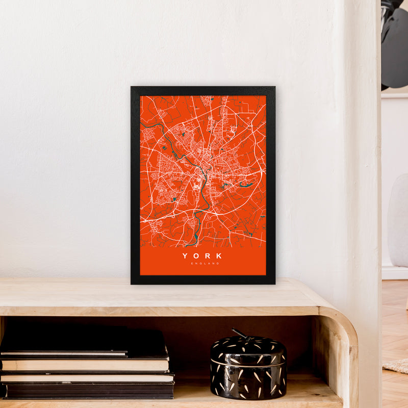 York I Art Print by UrbanMaps A3 White Frame