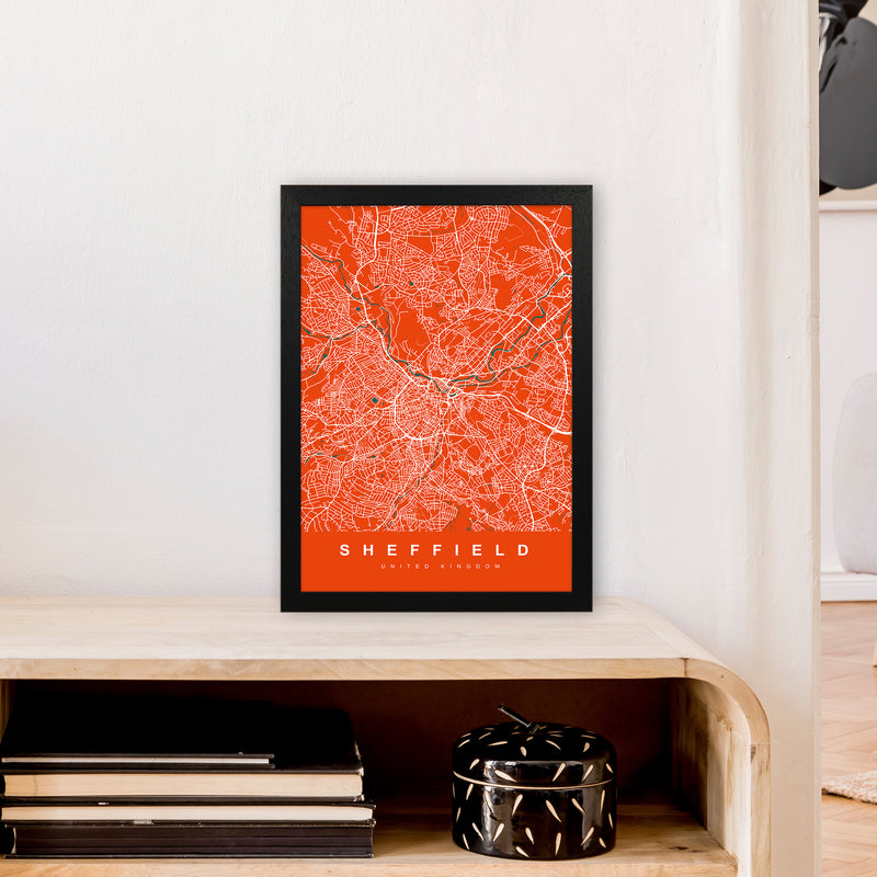 Sheffield I Art Print by UrbanMaps A3 White Frame