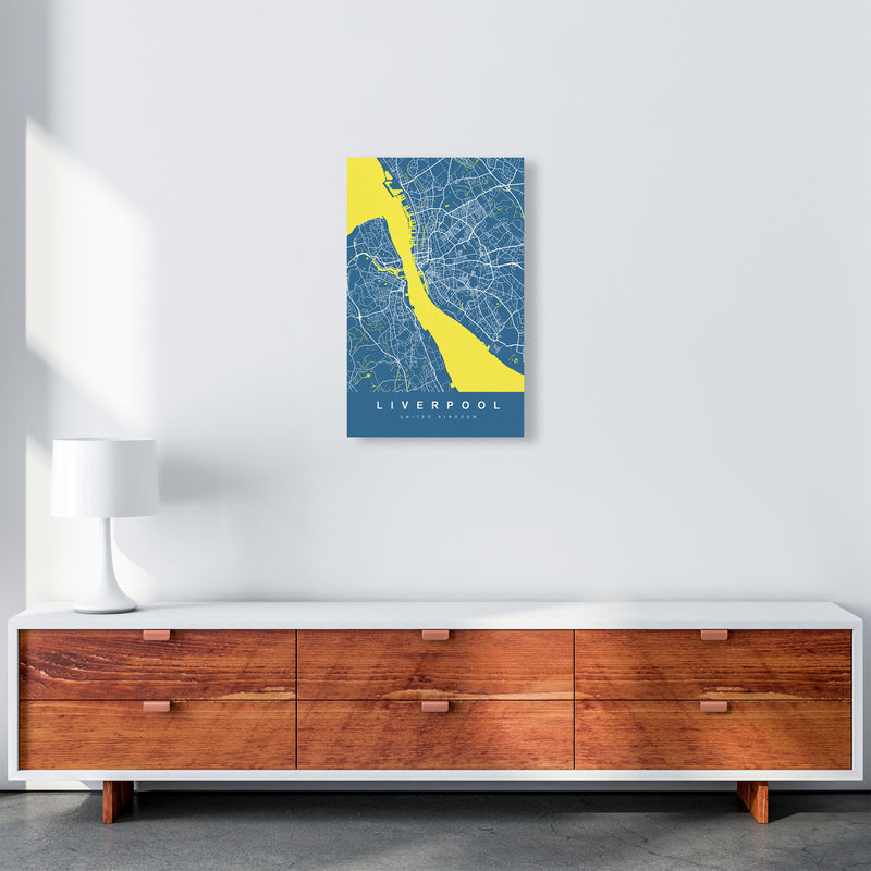 Liverpool I Art Print by UrbanMaps A3 Canvas