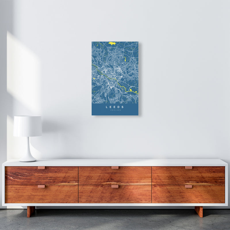 Leeds II Art Print by UrbanMaps A3 Canvas