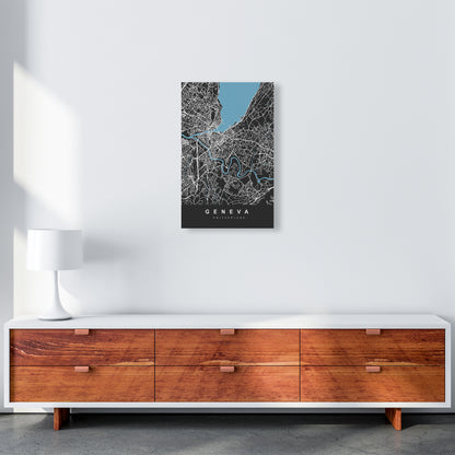 Geneva Art Print by UrbanMaps A3 Canvas