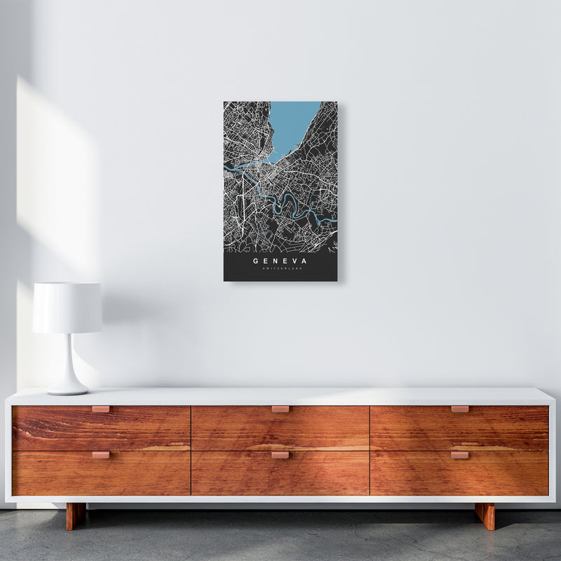 Geneva Art Print by UrbanMaps A3 Canvas