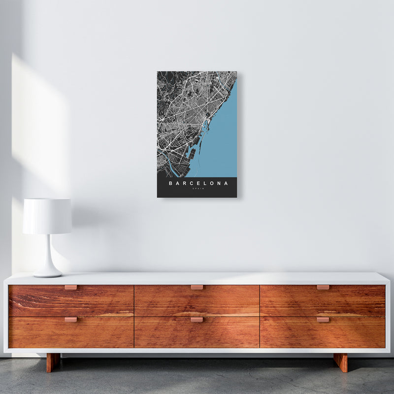 Barcelona Art Print by UrbanMaps A3 Canvas