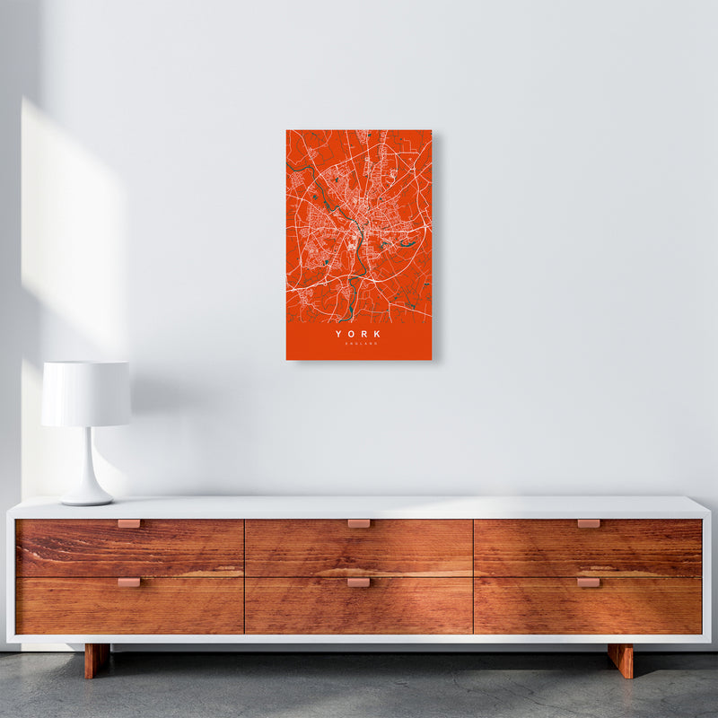 York I Art Print by UrbanMaps A3 Canvas