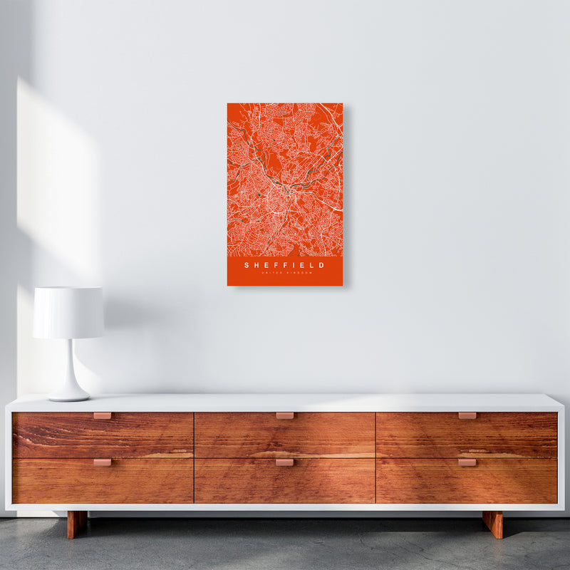Sheffield I Art Print by UrbanMaps A3 Canvas