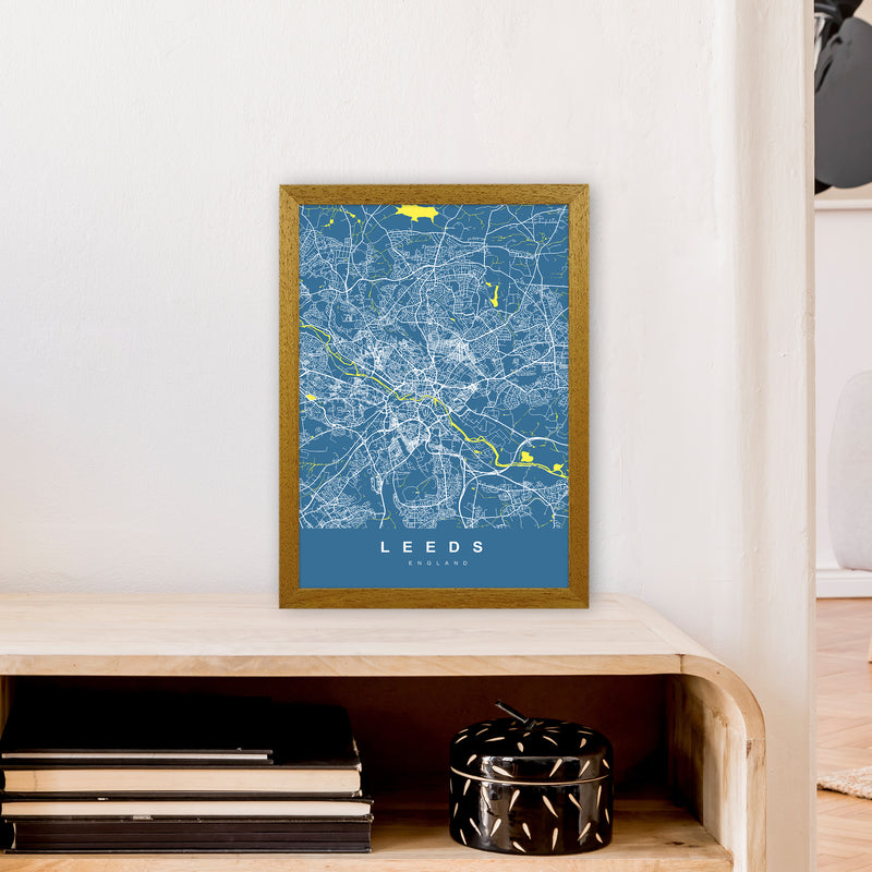 Leeds II Art Print by UrbanMaps A3 Print Only