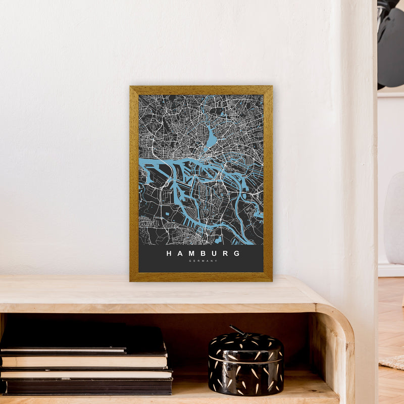 Hamburg Art Print by UrbanMaps A3 Print Only