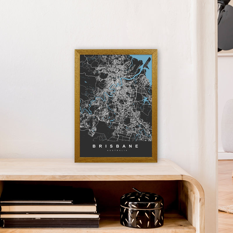 Brisbane II Art Print by UrbanMaps A3 Print Only