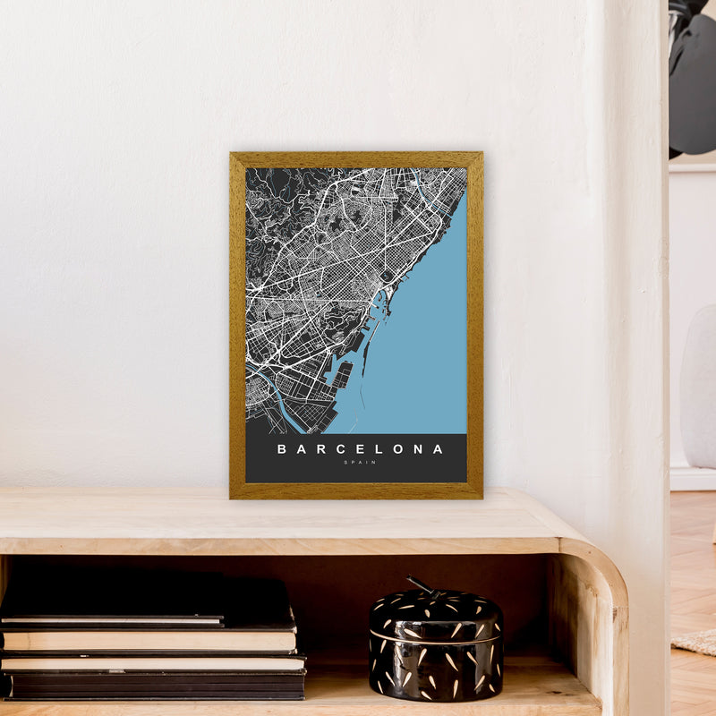 Barcelona Art Print by UrbanMaps A3 Print Only
