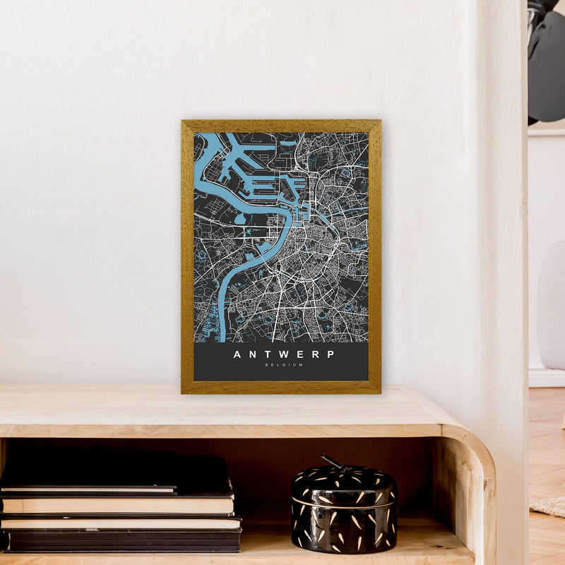 Antwerp Art Print by UrbanMaps A3 Print Only