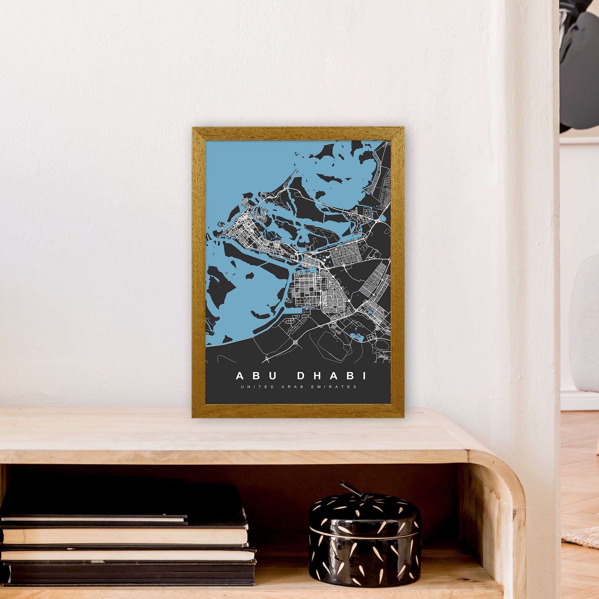 Abu Dhabi Art Print by UrbanMaps A3 Print Only