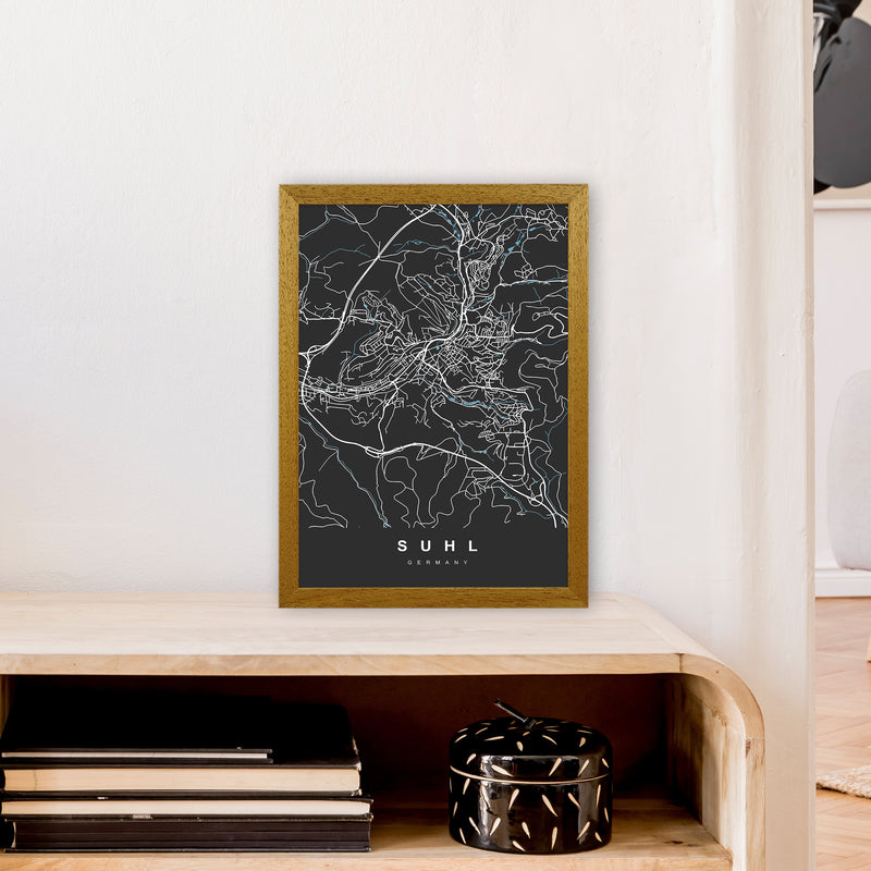 Suhl Art Print by UrbanMaps A3 Print Only
