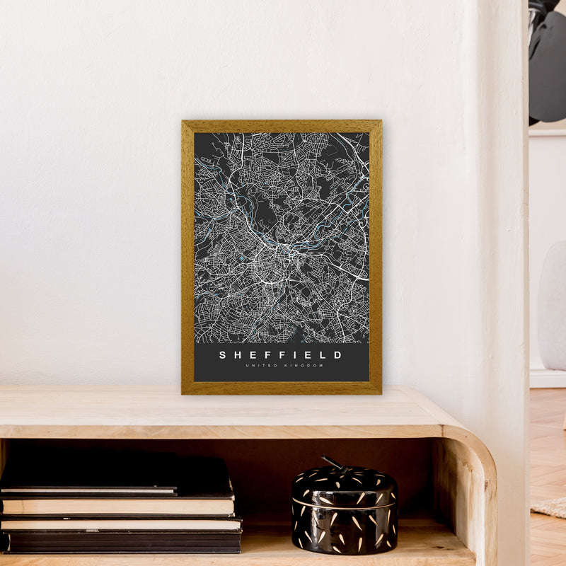 Sheffield III Art Print by UrbanMaps A3 Print Only