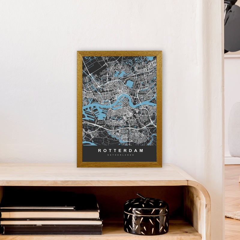 Rotterdam Art Print by UrbanMaps A3 Print Only