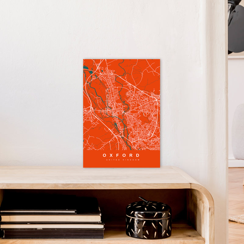 Oxford I Art Print by UrbanMaps A3 Black Frame