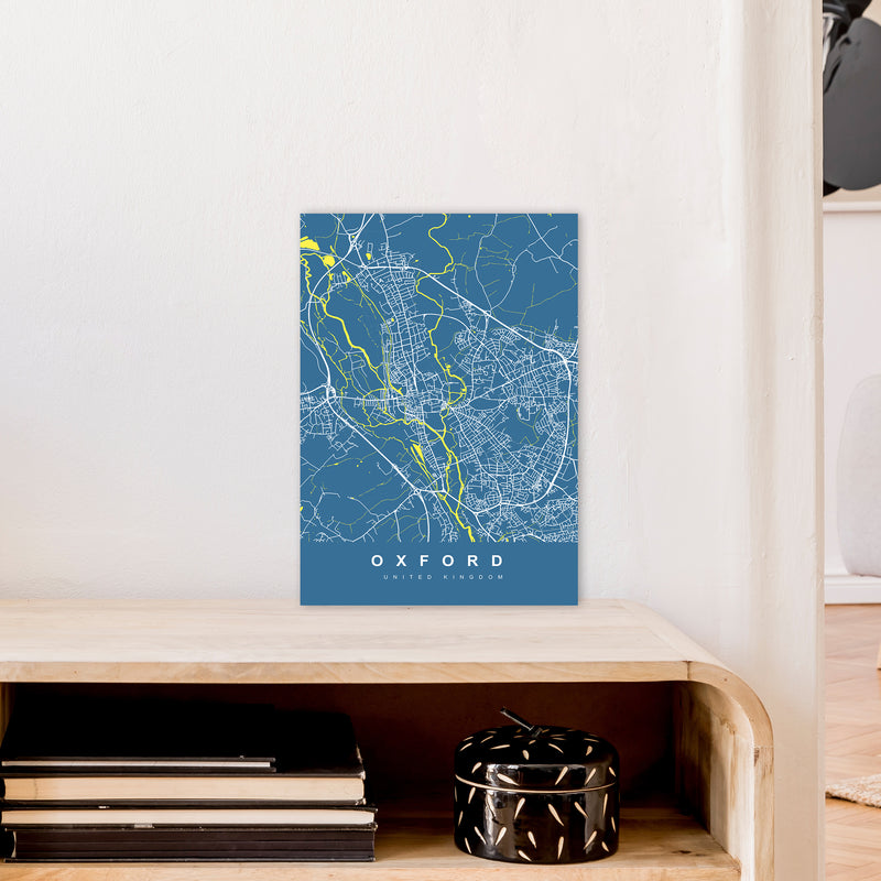 Oxford II Art Print by UrbanMaps A3 Black Frame