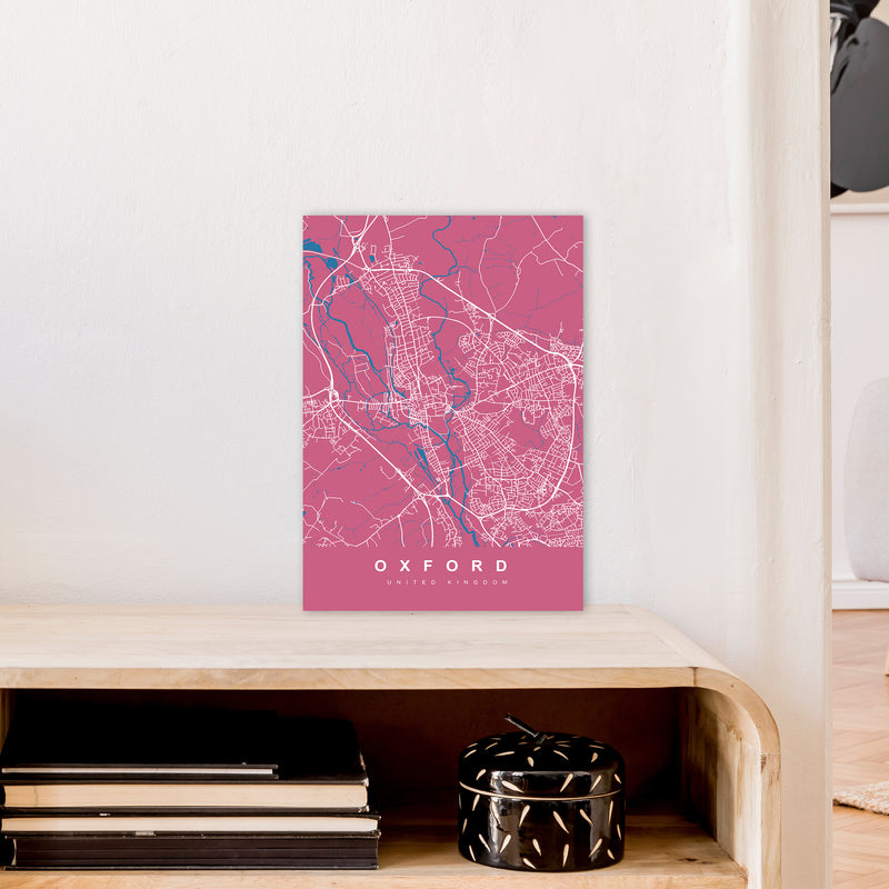 Oxford III Art Print by UrbanMaps A3 Black Frame