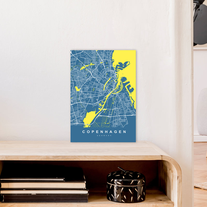 Copenhagen I Art Print by UrbanMaps A3 Black Frame