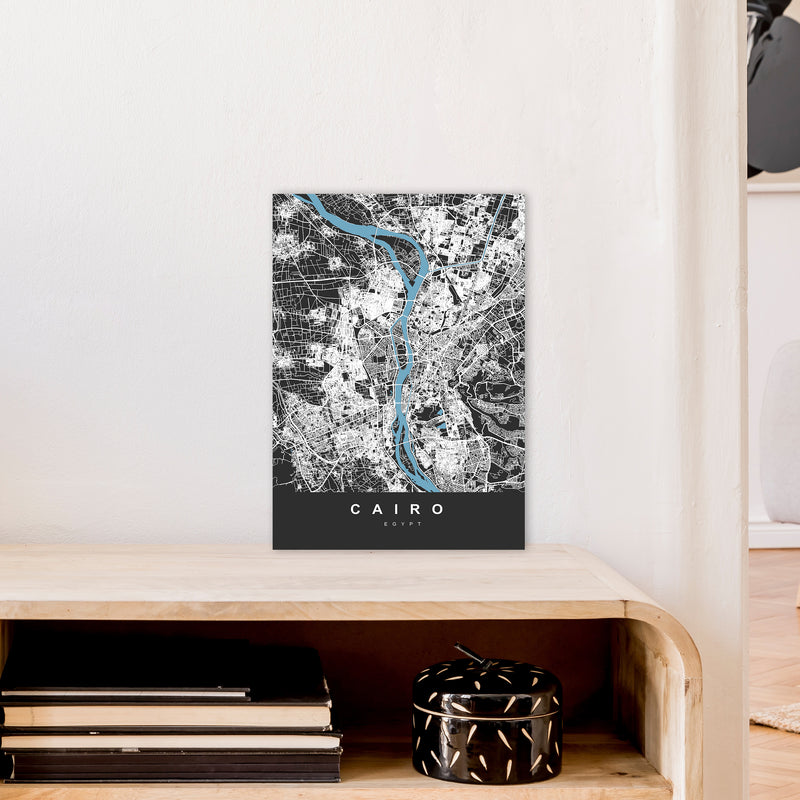 Cairo Art Print by UrbanMaps A3 Black Frame