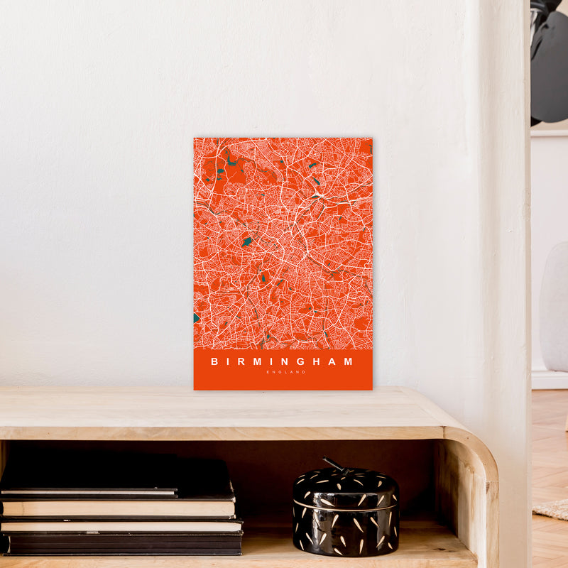 Birmingham I Art Print by UrbanMaps A3 Black Frame
