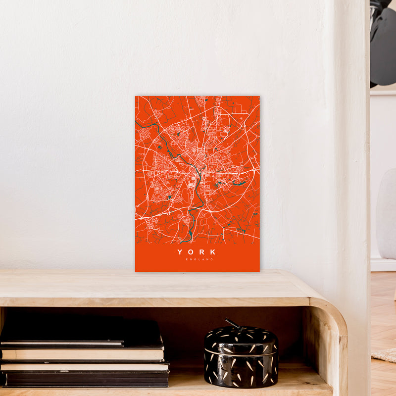 York I Art Print by UrbanMaps A3 Black Frame