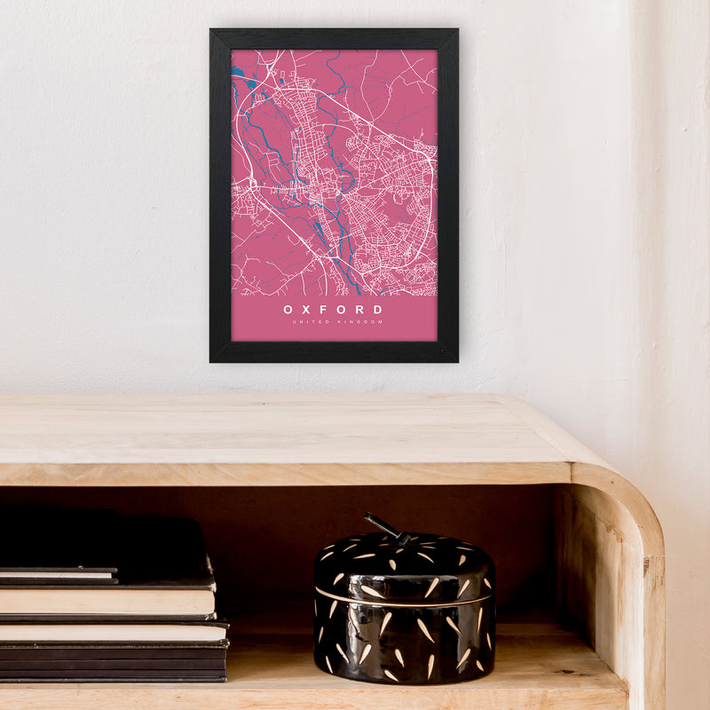Oxford III Art Print by UrbanMaps A4 White Frame
