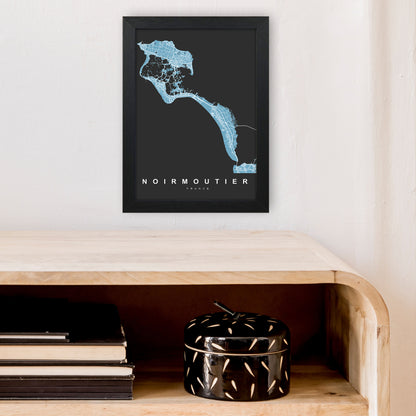 Noirmoutier Art Print by UrbanMaps A4 White Frame