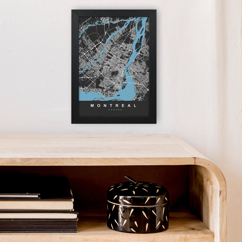 Montreal Art Print by UrbanMaps A4 White Frame
